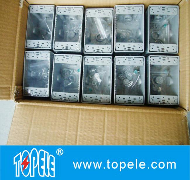 Square Weatherproof Electrical Boxes 3 Hole One Gang Outlet Fitting Accessory