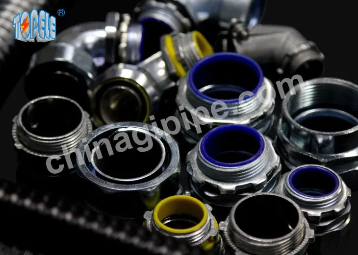 90 درجه انعطاف پذیر به جعبه فشار زاویه اتصالات برای لوله های قابل انعطاف فلز روي